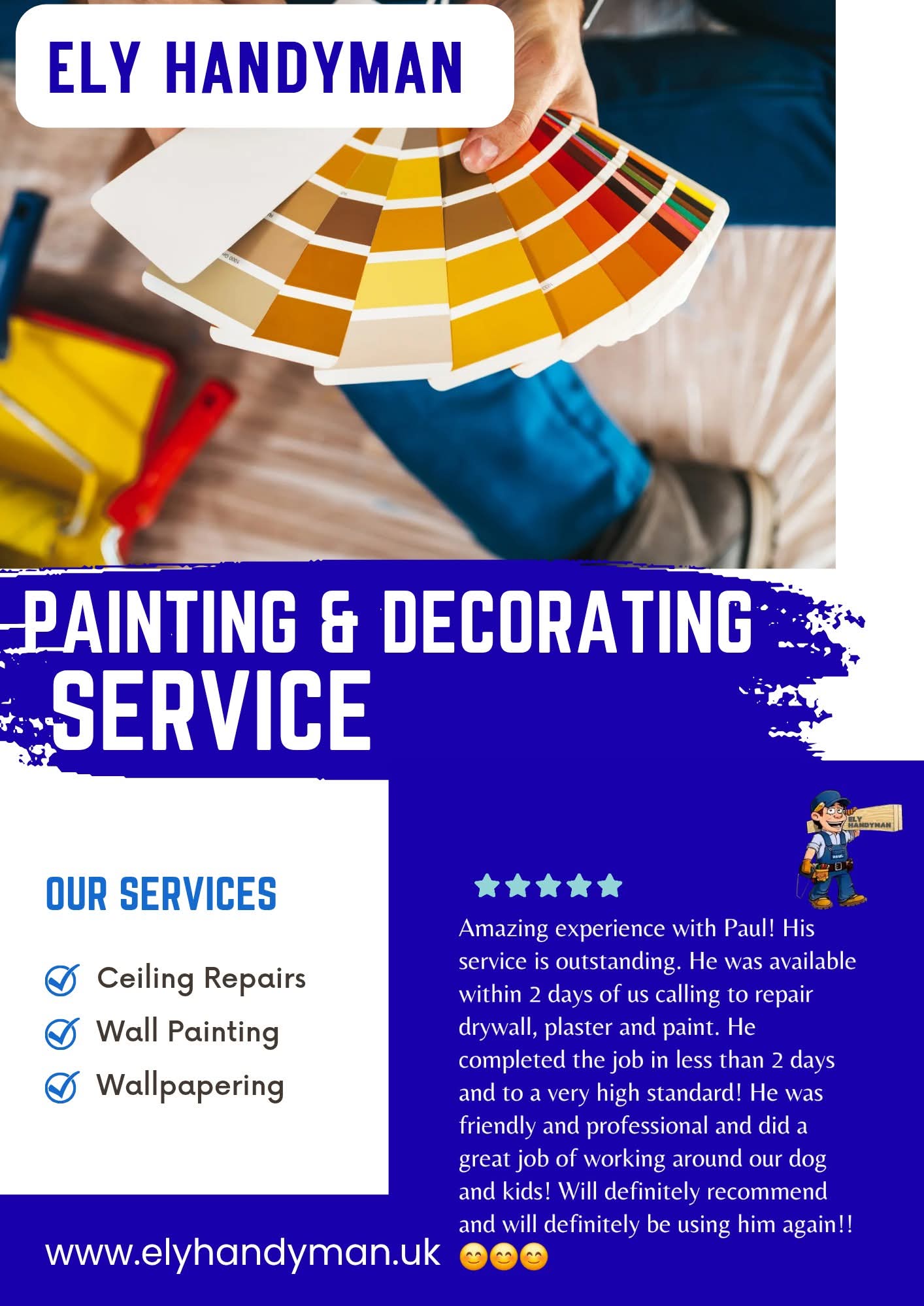 Painting and decorating services ely 